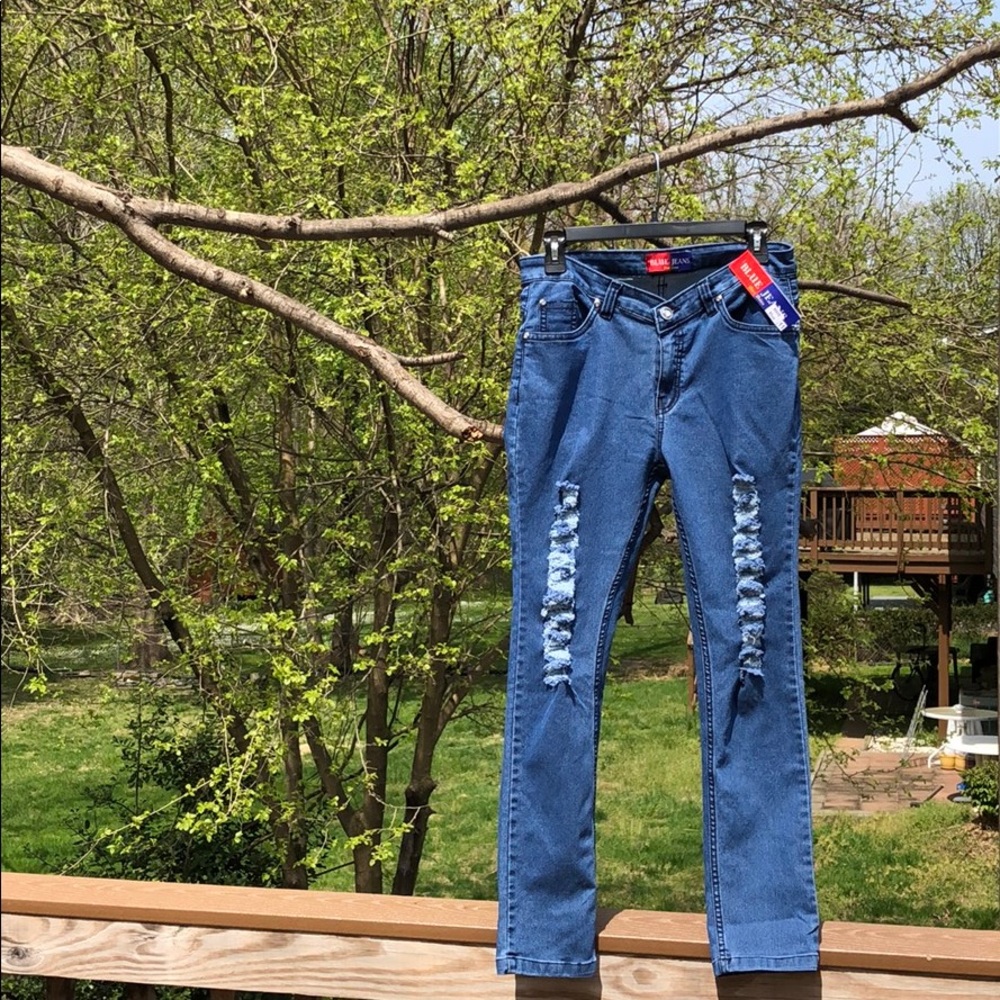 Beautiful blue jeans